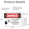 Signmission Keep Fingers Clear Of Machine Motion Danger Sign, Vinyl Decal, 24in W x 18in L, 2PK OS-2PACK-DS-D-1824-L-1386 - alternate 2